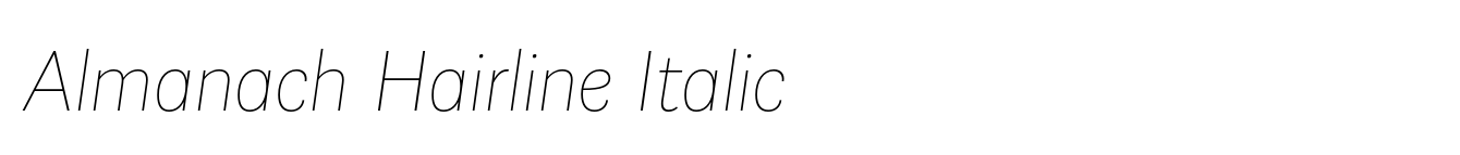 Almanach Hairline Italic image